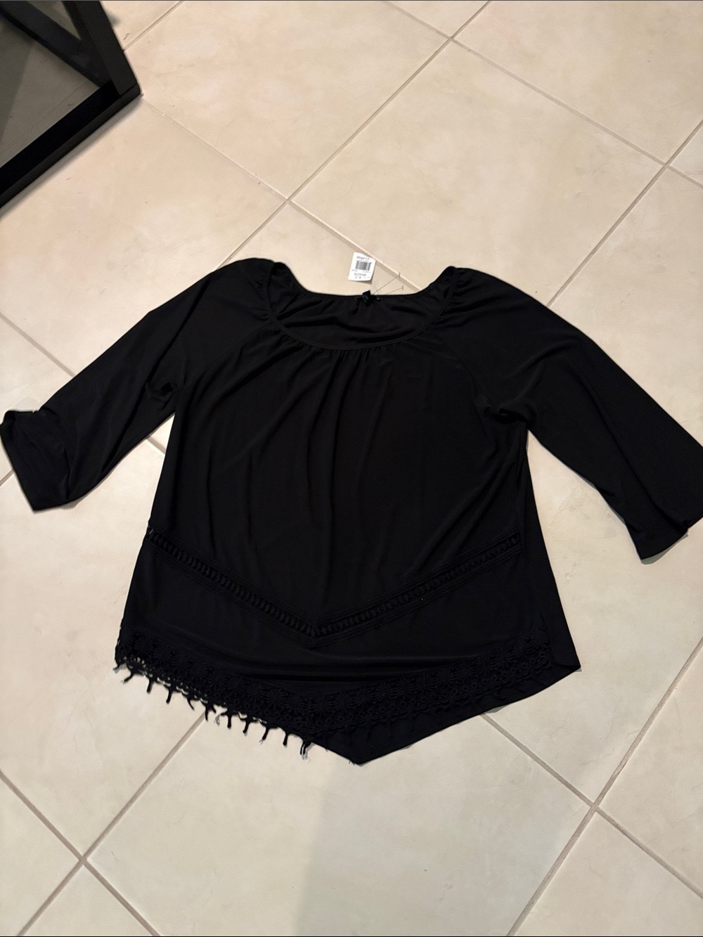NWT XL Sami and Jo asymmetrical shirt 1993